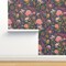 Coral Protea Hawaiian Flowers Tropical Florals Australian Navy Blush Mustard Custom Removable Wallpaper by Spoonflower Peel & Stick Wallpaper 2FT Wide